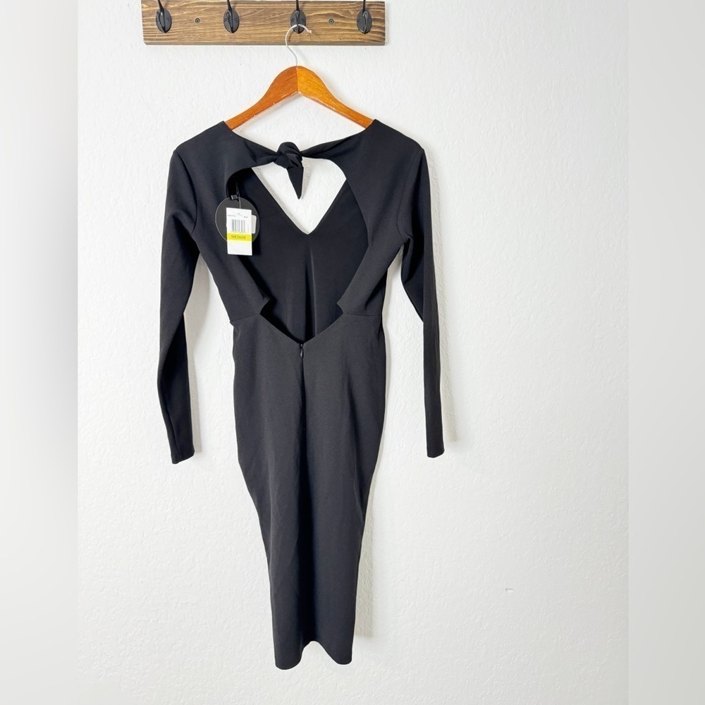 NWT Nookie Cleo Long Sleeve Midi Black - Picture 4 of 9